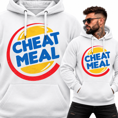 BLUZA Z KAPTUREM  NA SIŁOWNIĘ CHEAT MEAL